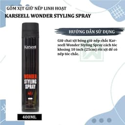 Thumbnail Gôm xịt giữ nếp linh hoạt Karseell Wonder Styling Spray 400ML 2