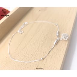 Thumbnail Lắc chân bạc Ý 925 Huệ Ngân - Chuông xinh RYBJ50098 2