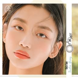 Thumbnail Lens Mắt ANN365 Cận 0-8 Độ Đeo 1 Ngày Indie Gray - Xám Thạch Anh Màu Hot 2022 1