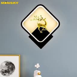 Thumbnail Đèn tường MONSKY DERGI 3 chế độ ánh sáng kiểu dáng độc đáo, sang trọng ánh sáng vàng dịu nhẹ đẹp mắt (Video thật) 1