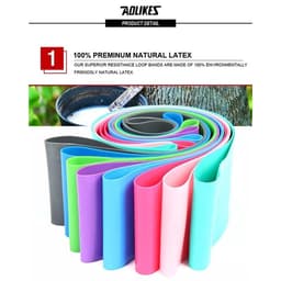 Thumbnail Dây mini band cao su kháng lực tập chân mông đùi Aolikes AL3601 3