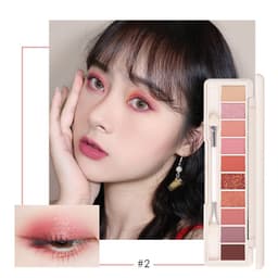 Thumbnail Bảng phấn mắt FOCALLURE 10 màu kết cấu mịn kèm cọ và gương hai đầu cao cấp 10g 3