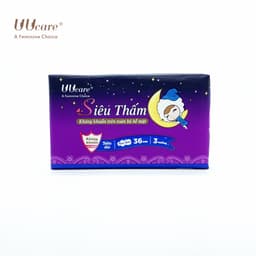 Thumbnail Băng vệ sinh UUcare Singapore Young Girl ban đêm 36cm 3 Miếng/Gói 3