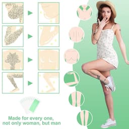 Thumbnail Miếng dán tẩy lông sáp ong Sumax gồm 8 miếng và 2 miếng bông lau sáp ong 2