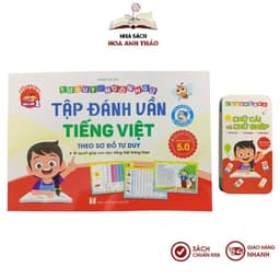 Thumbnail Sách - Tập đánh vần Tiếng Việt Phiên bản 5.0 kèm file đọc và video hướng dẫn ghép vần cho bé 4-6 tuổi 1