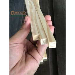 Thumbnail 5 thanh gỗ thông Dwood vuông 1cm làm mô hình kiến trúc - chiều dài tự chọn 3