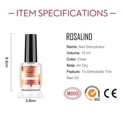 Thumbnail Rosalind Nail Dehydrator Primer Air Dry Bright Cho Nail Art Design LED / Đèn UV 4