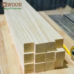 Thumbnail Thanh gỗ vuông 5cm Dwood gỗ thông đã xử lý đẹp chắc chắn 2