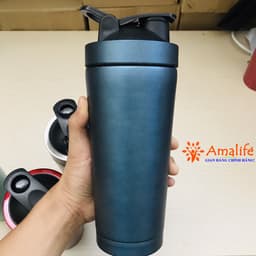 Thumbnail Bình Lắc Đựng Nước Shaker Inox 800ml Giữ Nhiệt, Tập Gym Thể Thao Chính Hãng Amalife Kèm Bóng Lò Xo Lắc 1