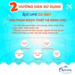 Thumbnail Vitamin D3 K2 tinh khiết Italia Avisure D3MK7 giúp bé cao lớn, ngủ ngon 20ml 3