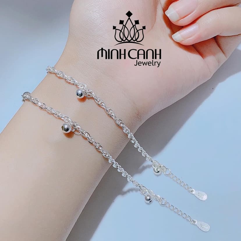 Ảnh Lắc Bạc Ta 3 Bi Cho Mẹ Và Bé - Minh Canh Jewelry 3