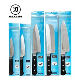 Thumbnail Dao bếp thái đa năng cao cấp Santoku KATANA Basic cán nhựa thép không gỉ - KATA401 (165mm) 3