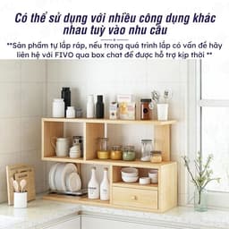 Thumbnail Kệ Sách Gỗ Để Bàn Hiện Đại FIVO FB20 Dày Dặn, Bền Chắc, Decor Linh Hoạt, Dễ Dàng Lắp Ráp 3