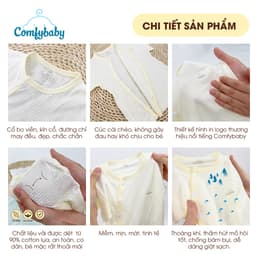 Thumbnail Bộ quần áo mùa hè cho bé 100% Cotton Lụa – Comfybaby Siêu nhẹ - thoáng mát QACF22042021 size 3-12 tháng 4