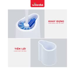 Thumbnail Chổi cọ bồn cầu, toilet VILEDA Power Brush gồm khay đựng để pha nước tẩy rửa 4