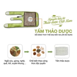 Thumbnail Tấm Thảo Dược Thay Thế Cho Đai Chườm Thảo Dược Đầu Gối Làm Nóng Bằng Điện Hapaku 2