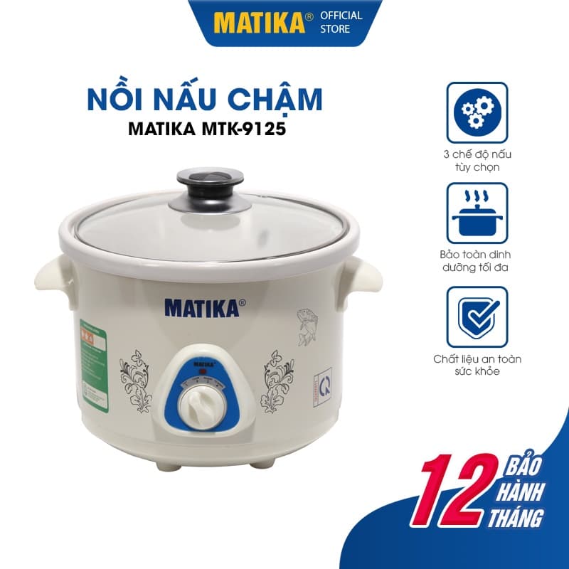 Ảnh Nồi Kho Cá Đa Năng MATIKA Dung Tích 2.5L MTK-9125 2