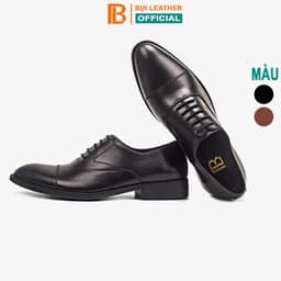 Thumbnail Giày nam oxford công sở da bò nappa cao cấp màu đen G105- Bụi leather- hộp sang trọng -Bảo hành 12 tháng 1