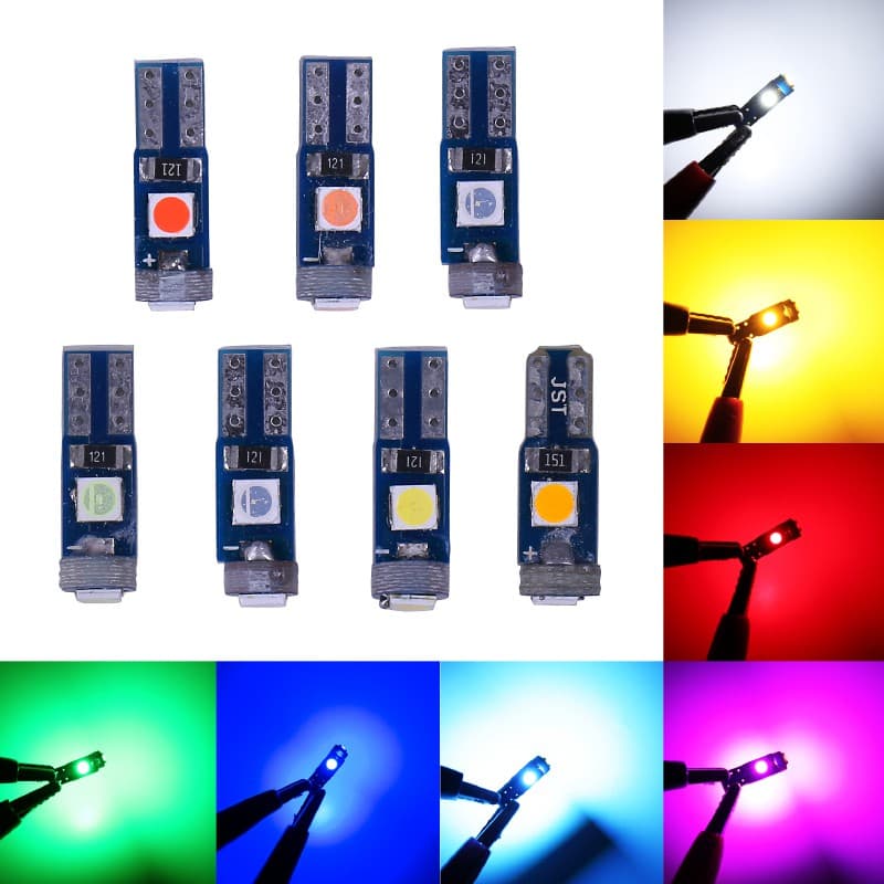 Ảnh Bóng Đèn LED Chỉ Báo LYMOYO T5 W3W W1.2W 3SMD Chêm Taplo Xe Hơi 2