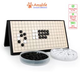 Thumbnail Bộ Cờ Vây Nam Châm Chọn Kích Thước Siêu To 37*37Cm, Trò Chơi Cờ Caro Cao Cấp, Có Bàn Là Hộp Đựng Hãng Amalife 1