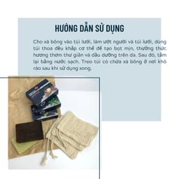 Thumbnail Túi Lưới Đựng Xà Bông Tạo Bọt DEGO PHARMA - Tẩy Tế Bào Chết 3