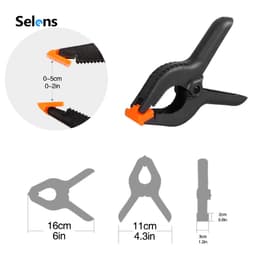 Thumbnail Kẹp phông nền Selens cho studio chụp hình thiết kế cao cấp 6/4/3/2 Inch 3