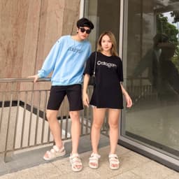 Thumbnail Dép Sandal Nam Nữ Genki Màu Kem Quai Chéo Thể Thao Chính Hãng Cao Cấp Streetstyle YK279 3