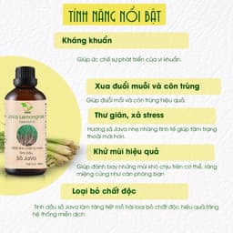 Thumbnail Tinh dầu Sả Java nguyên chất TAMAS chai 100ml. Khử mùi, đuổi muỗi và côn trùng hiệu quả. 2