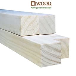 Thumbnail Thanh gỗ Dwood 120cm vuông 3x3 gỗ thông nhập khẩu bề mặt láng mịn 1