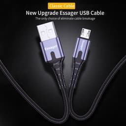 Thumbnail Cáp sạc nhanh có đèn LED Essager Micro Type C USB dành Cho điện thoại Samsung Xiaom 2