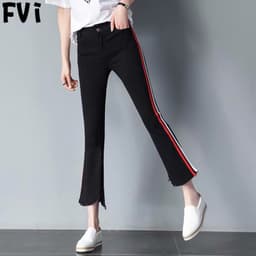 Thumbnail Quần Dài Ống Loe Phong Cách Năng Động Thời Trang Cho Phụ Nữ 3