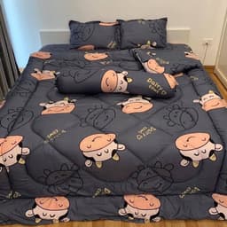 Thumbnail Bộ chăn ga gối Cotton poly Bo Decor chăn phao nhẹ đắp 4 mùa 4