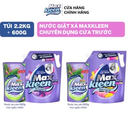 Thumbnail Combo Túi Nước Giặt Xả MaxKleen chuyên dụng Cửa Trước 2.2kg + Túi nước lau sàn 600g mùi ngẫu nhiên 1