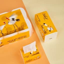 Thumbnail Giấy ăn rút lụa Silkwell Sếu Cao cấp 200 tờ 3 lớp chính hãng siêu mềm mịn không tẩy trắng 3