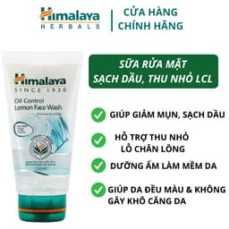 Thumbnail Sữa rửa mặt chanh mật ong sạch dầu, thu nhỏ lỗ chân lông Himalaya Oil Control Lemon Face Wash 150ml 3