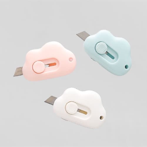 Ảnh Dao rọc giấy JUJIAJIA mini màu macaron dễ thương tiện lợi dành cho học sinh 1