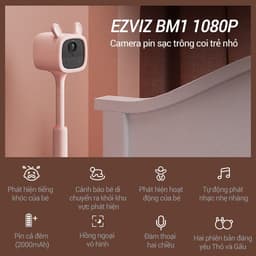 Thumbnail Camera pin sạc trông trẻ Ezviz BM1 Full HD 1