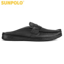 Thumbnail Giày sục nam Da bò SUNPOLO thoáng khi thoải mái SPO197 2