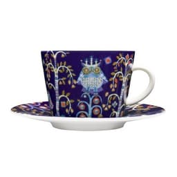 Thumbnail Tách sứ uống trà Taika Iittala 200ml Phần Lan, họa tiết Bắc Âu xanh 1