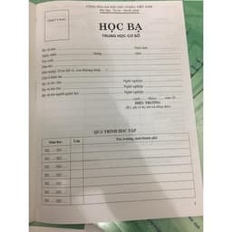 Thumbnail Sách - Học bạ trung học cơ sở ( mẫu mới ) 1
