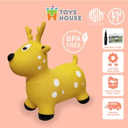 Thumbnail Thú nhún trẻ em bơm hơi cao cấp Toyshouse ( kèm bơm và hộp) - Xuất khẩu Mỹ (ASTM) và Châu Âu (EN71) 1