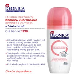 Thumbnail Lăn khử mùi Deonica công nghệ SMART CONTROL dành cho nữ 50ml nhập khẩu từ Nga 3