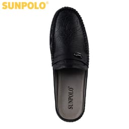 Thumbnail Giày sục dép nam Da bò SUNPOLO đi làm đi chơi SPO274 4