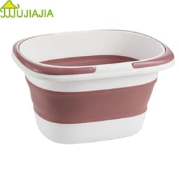 Thumbnail Chậu giặt rửa quần áo JUJIAJIA dày gấp gọn dung tích lớn có tay cầm 1