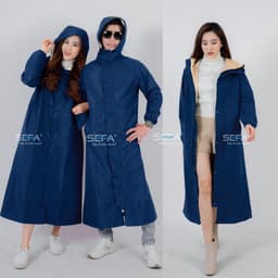 Thumbnail Áo mưa măng tô SEFA hai lớp nhiều màu, hàn nhiệt chống nước cao cấp 3