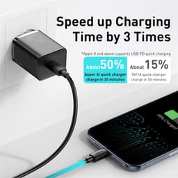 Thumbnail Cốc Sạc Nhanh Baseus Super Si USB C QC 3.0 20W Hỗ Trợ Type C Cho iPhone 12 Pro Max 3