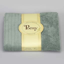 Thumbnail Khăn mặt vuông Poemy Sọc Gân kt 29x29 - Mầu xanh lạnh 1