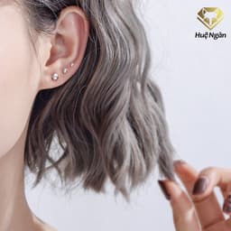 Thumbnail Bông tai bạc 925 Huệ Ngân - Hạt châu E01 2