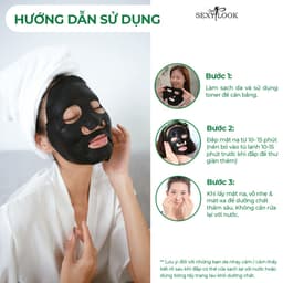 Thumbnail Combo Detox Dưỡng Trắng SEXYLOOK (5 mặt nạ đen tràm trà + 5 mặt nạ đen ngọc trai) (10 miếng x 28ml) 4