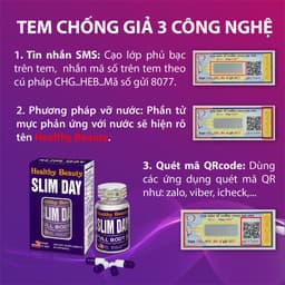 Thumbnail Viên Uống Giảm Cân An Toàn Ban Ngày HB SLIMDAY 60 Viên 4
